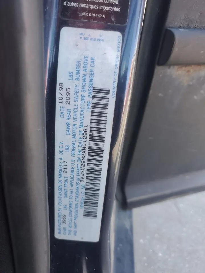 1999 Volkswagen Jetta GLS