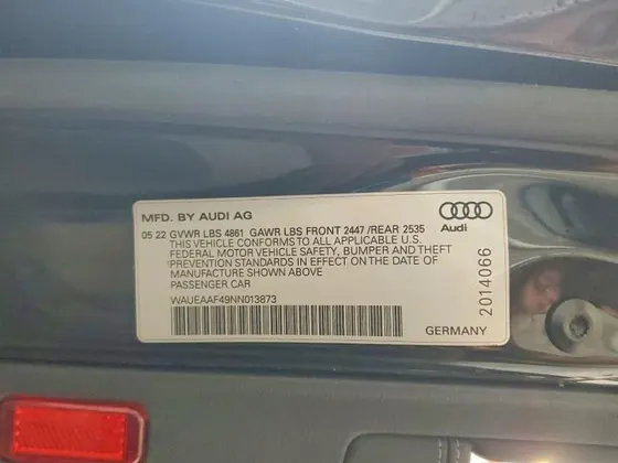 2022 Audi A4 Sedan S line Premium Plus