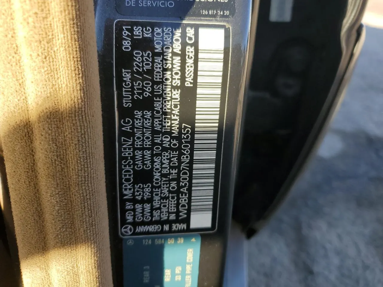 1992 Mercedes-Benz 300 Series 300E