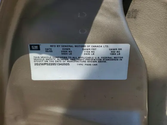2005 Pontiac Grand Prix