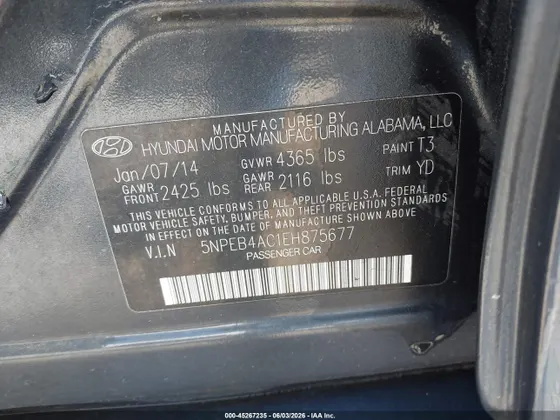2014 Hyundai Sonata GLS