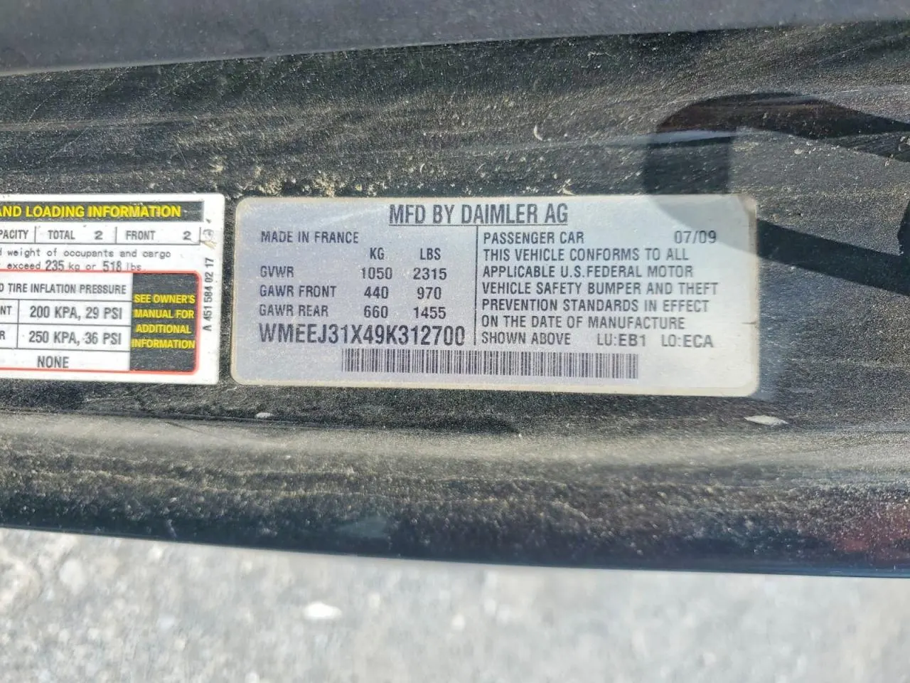 2009 smart fortwo Pure