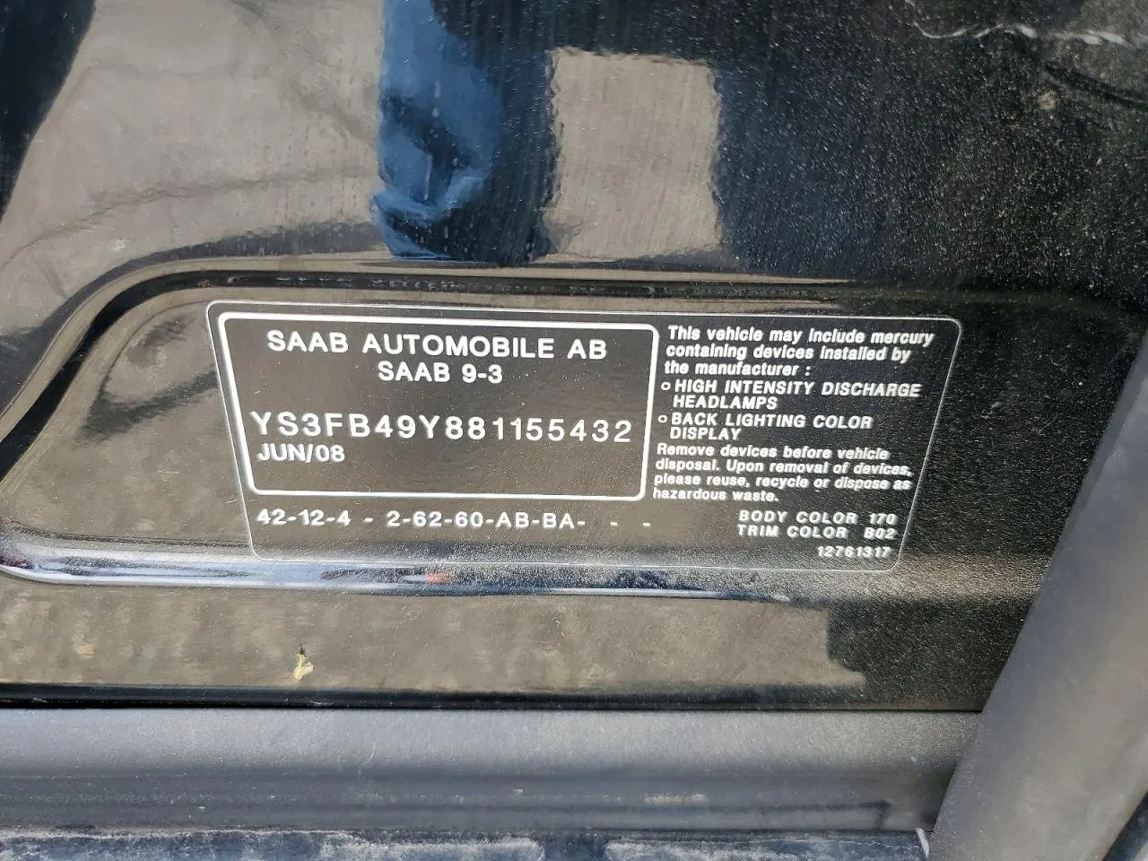 2008 Saab 9-3
