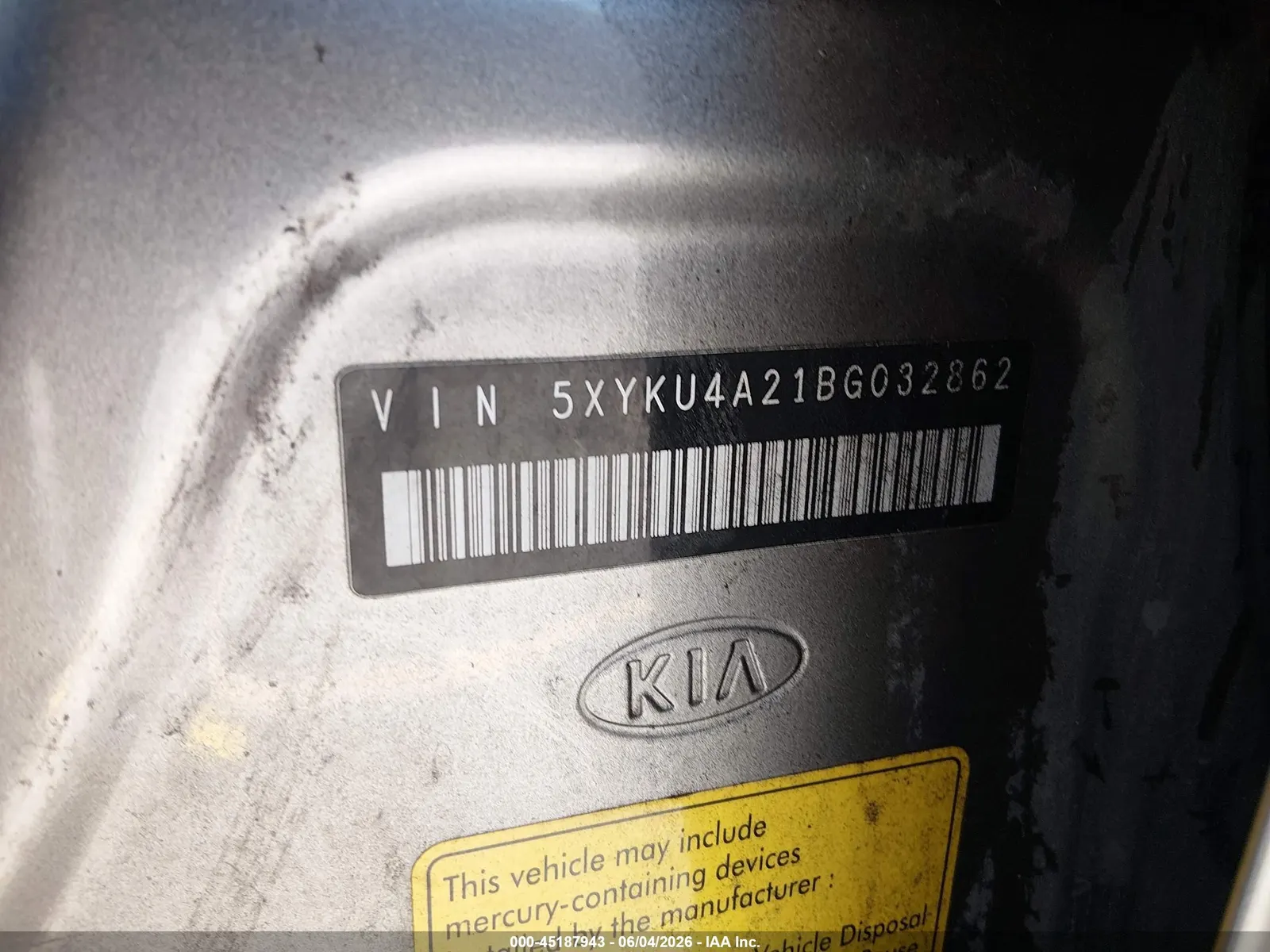 2011 Kia Sorento EX