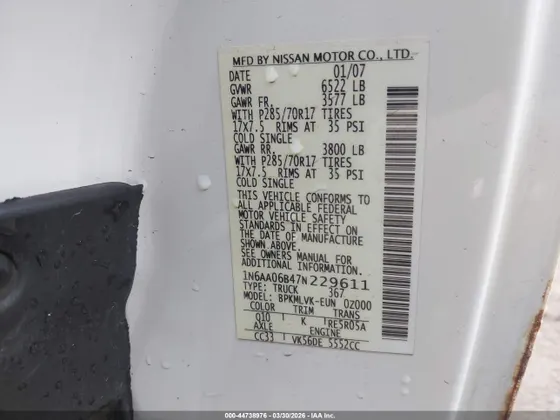 2007 Nissan Titan SE