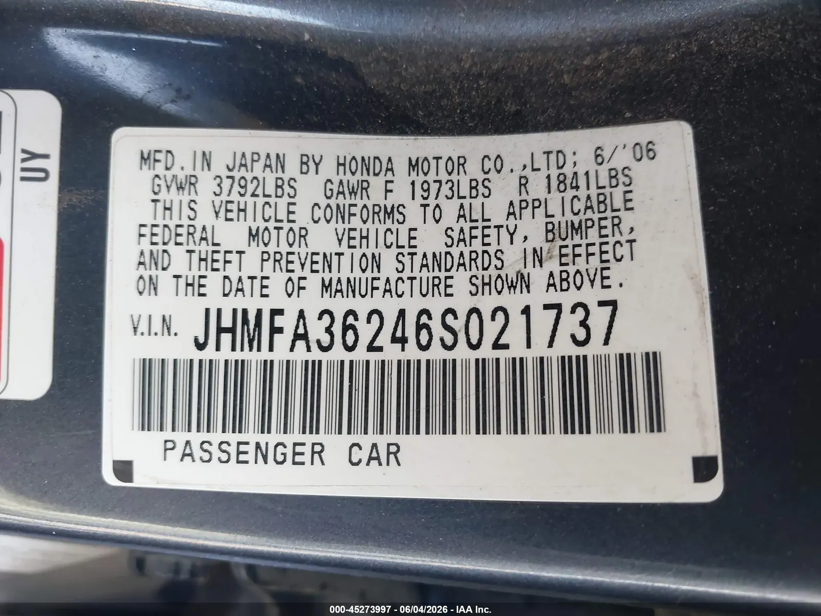 2006 Honda Civic Hybrid