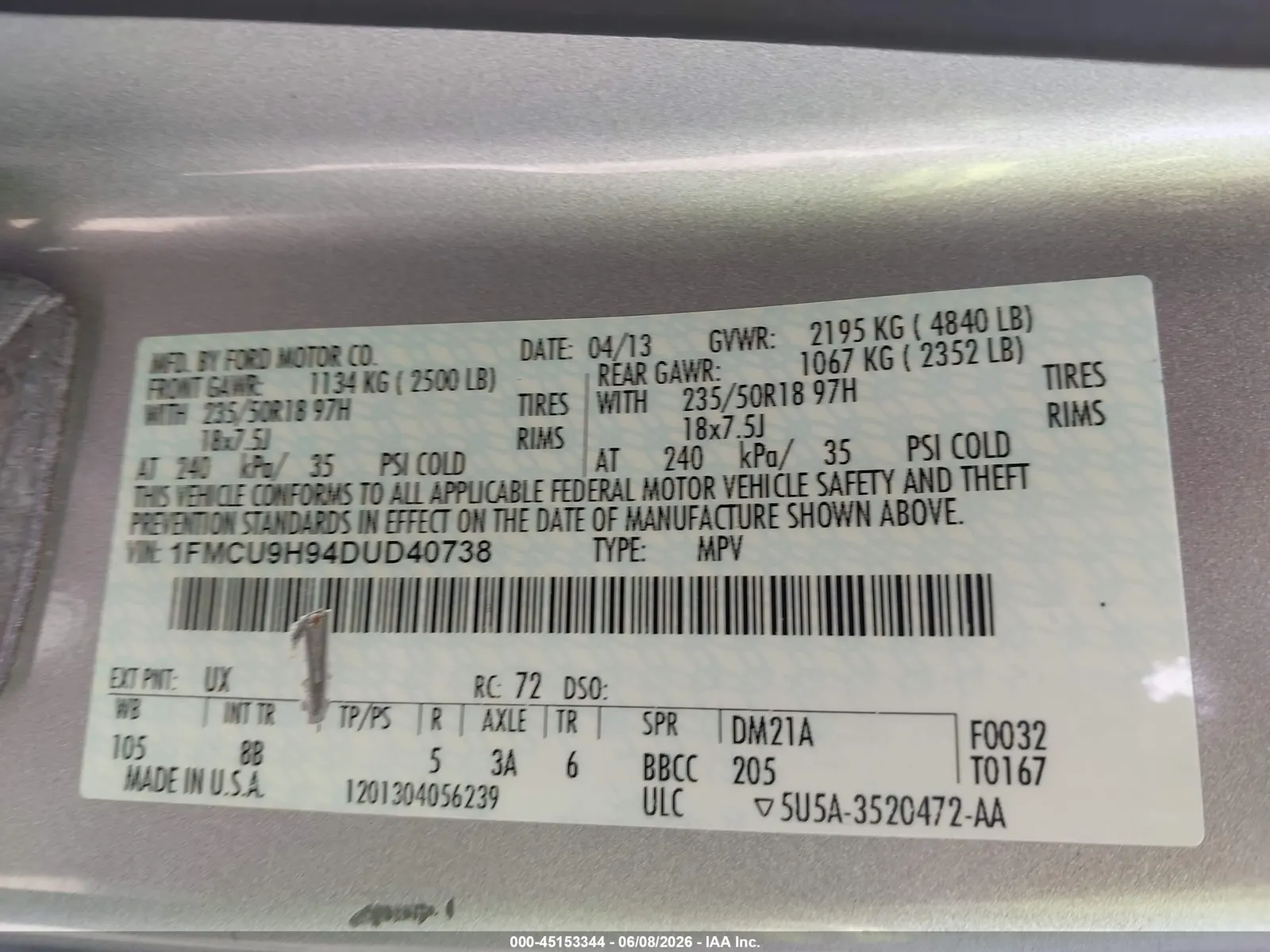 2013 Ford Escape SEL