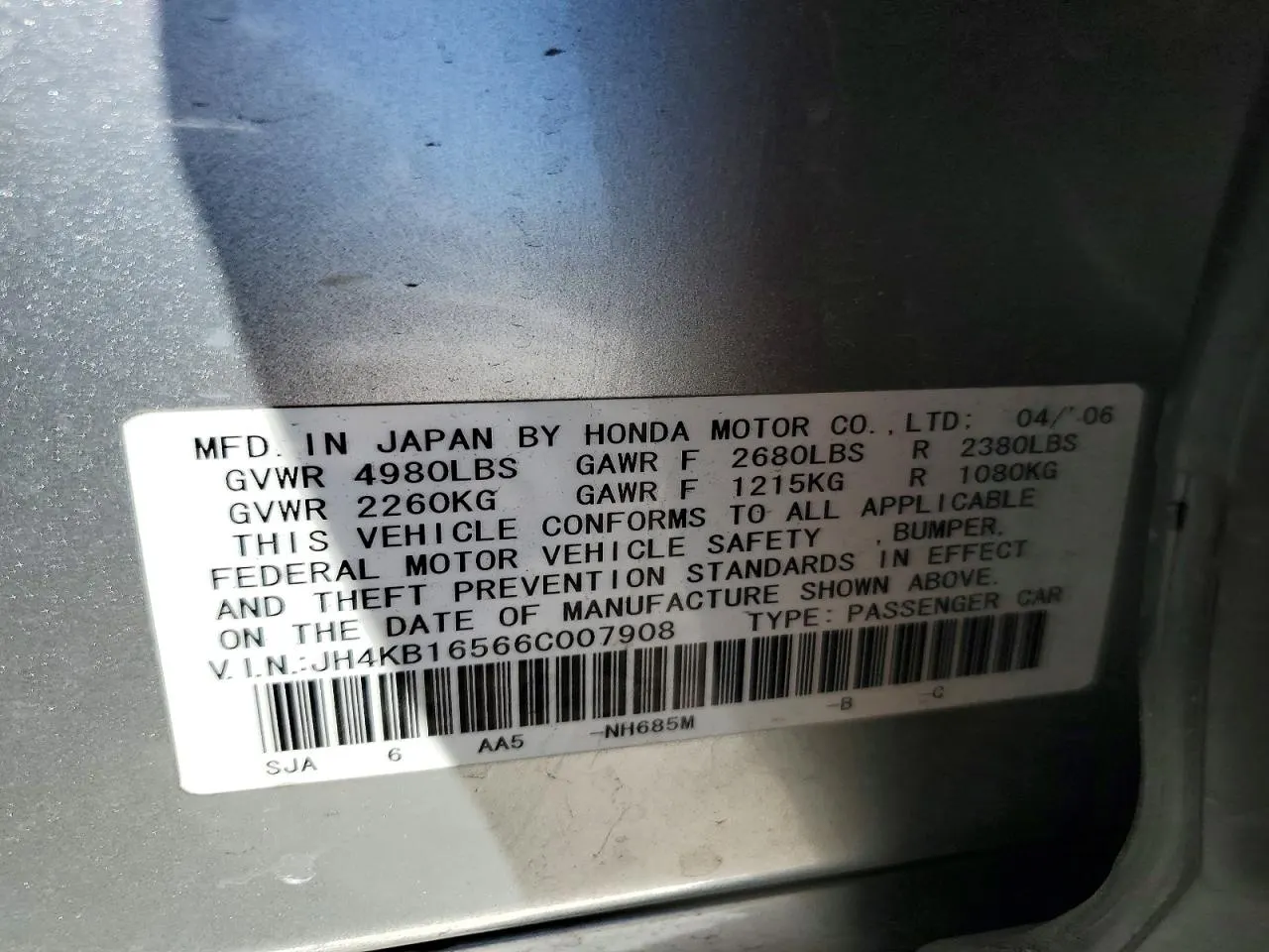 2006 Acura RL