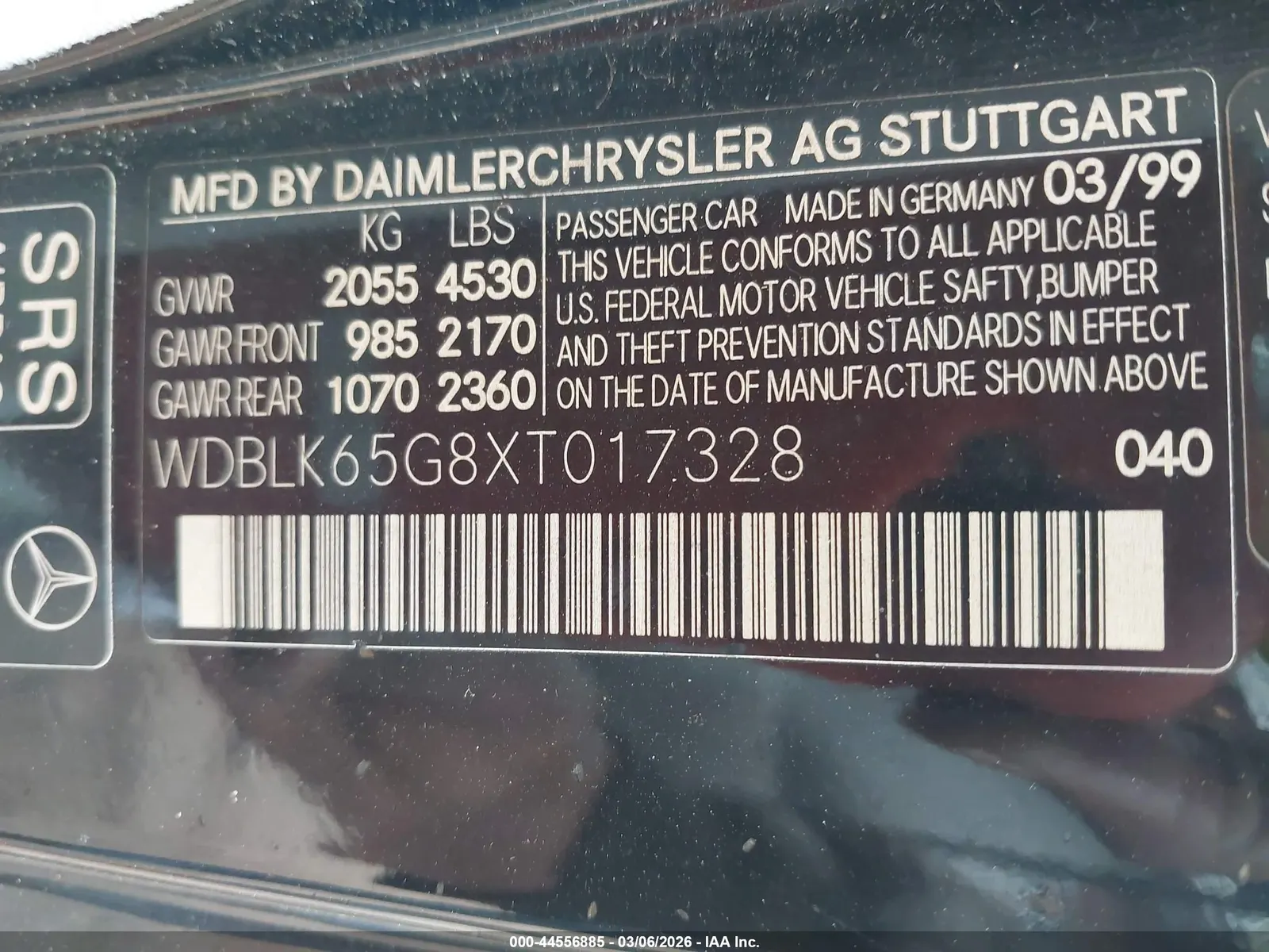 1999 Mercedes-Benz CLK-Class