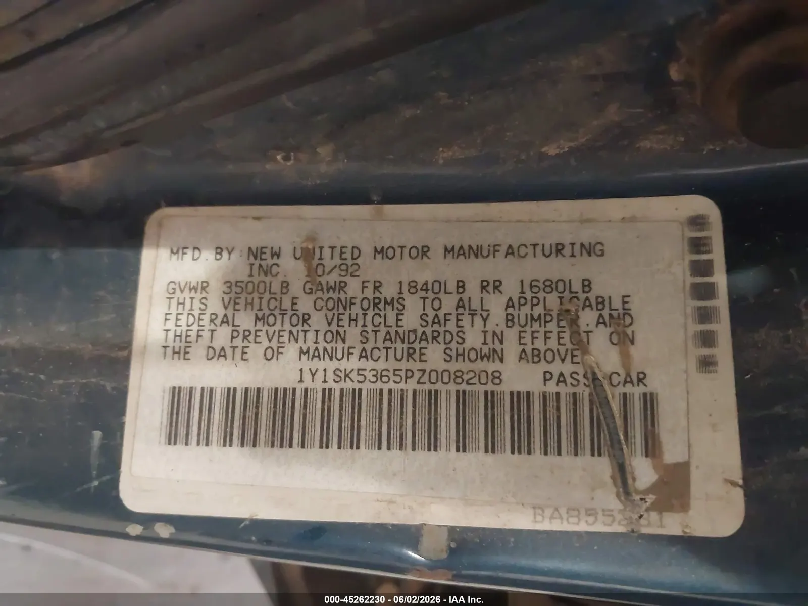 1993 Geo Prizm LSI
