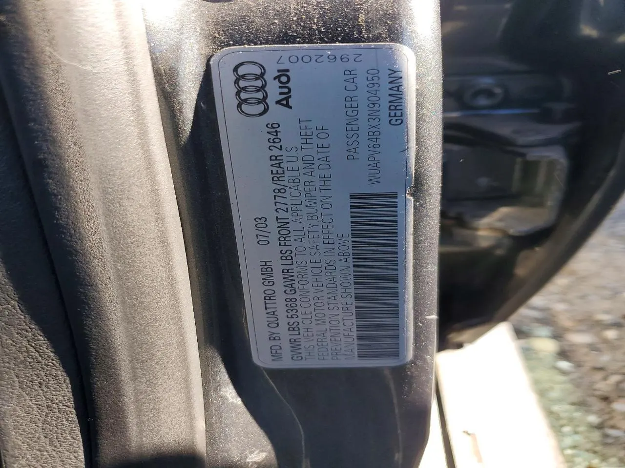 2003 Audi RS 6 RS6