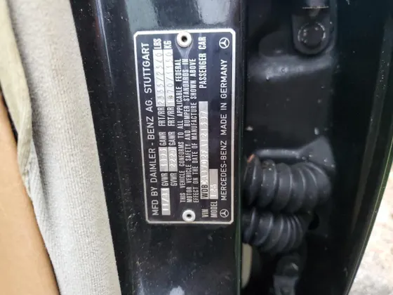 1985 Mercedes-Benz 500 Series 500SEL