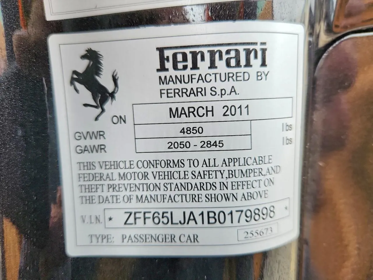 2011 Ferrari California