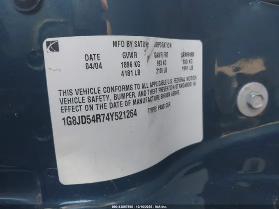 2004 Saturn L-Series L300 2