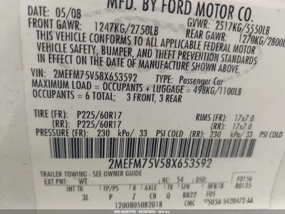 2008 Mercury Grand Marquis LS