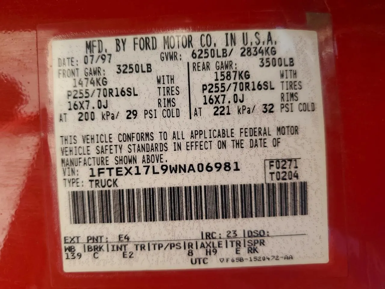 1998 Ford F-150 XL