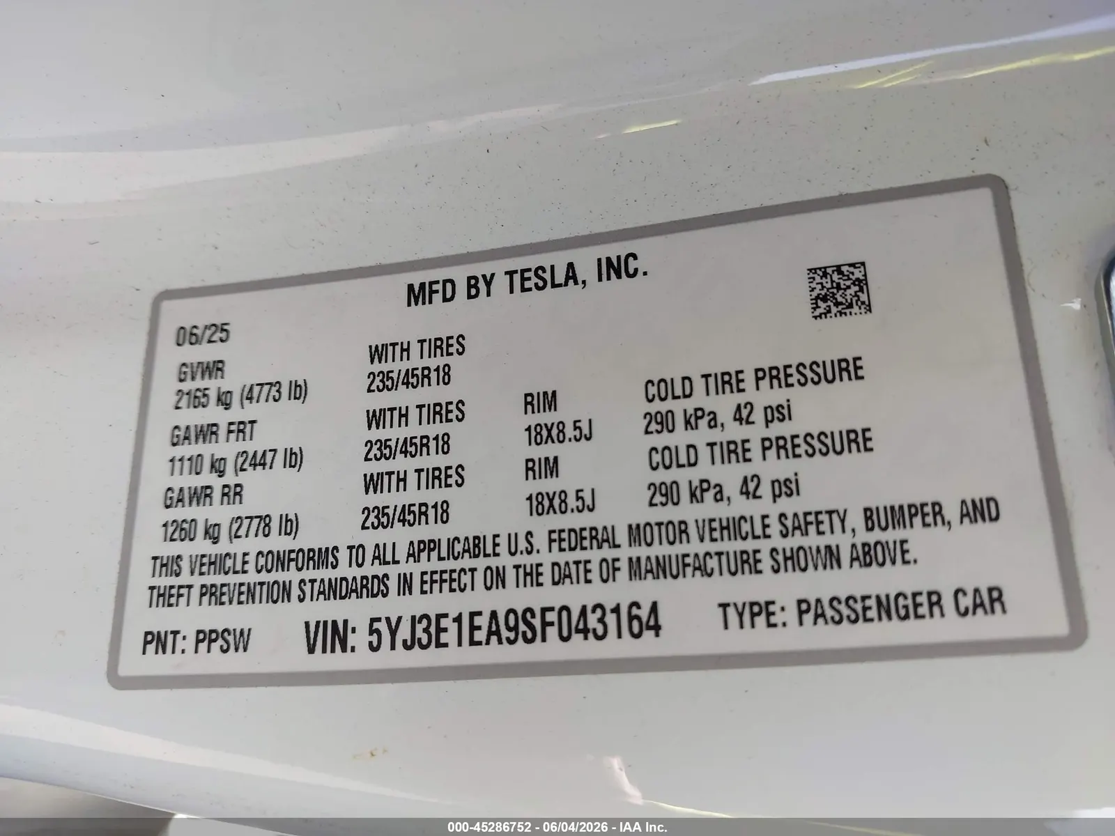 2025 Tesla Model 3 Long Range