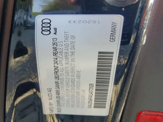 2020 Audi A4 Sedan Premium