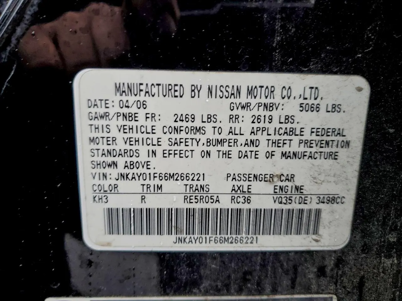2006 INFINITI M35