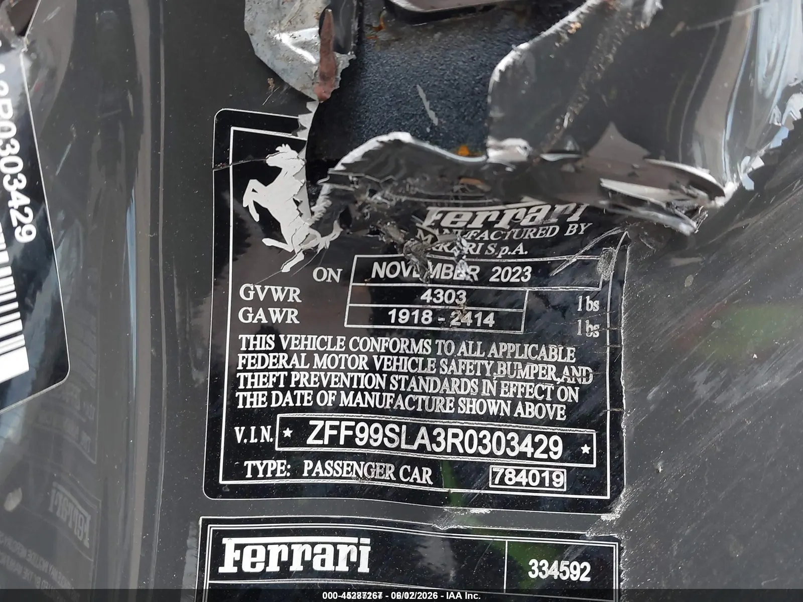 2024 Ferrari 296 GTB