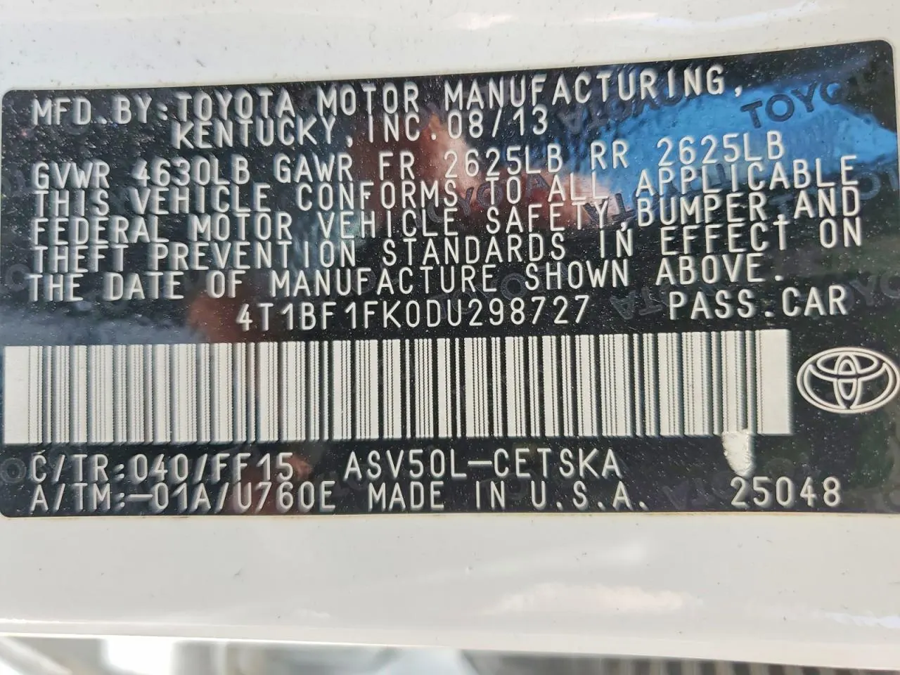 2013 Toyota Camry SE
