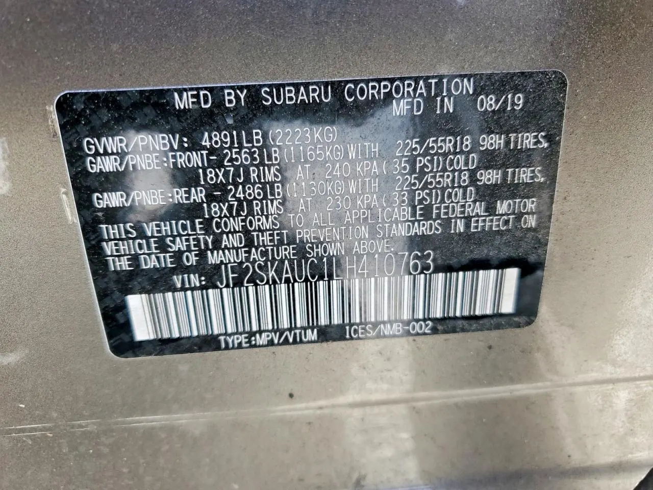 2020 Subaru Forester Limited