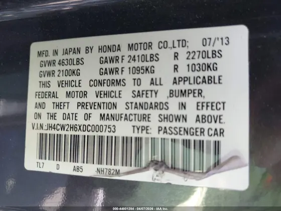 2013 Acura TSX Sport Wagon Tech Pkg