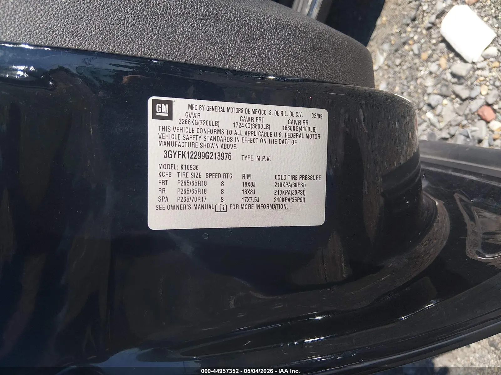 2009 Cadillac Escalade EXT STANDARD