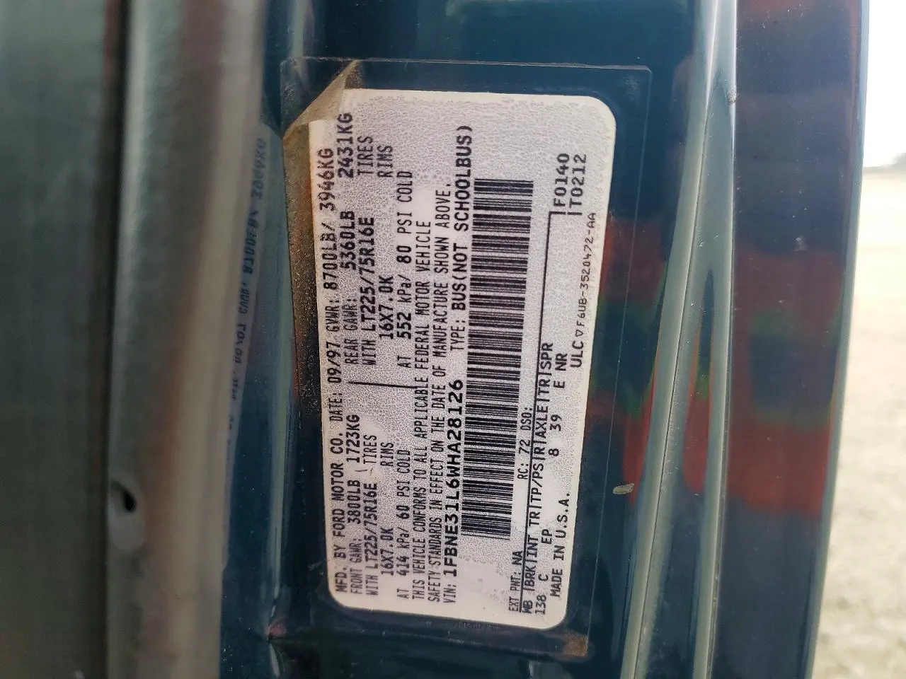 1998 Ford Club Wagon XL