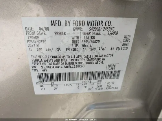 2008 Lincoln MKX