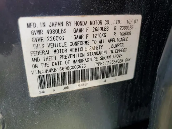 2008 Acura RL Tech Pkg