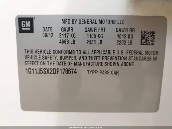 2013 Chevrolet Malibu LTZ