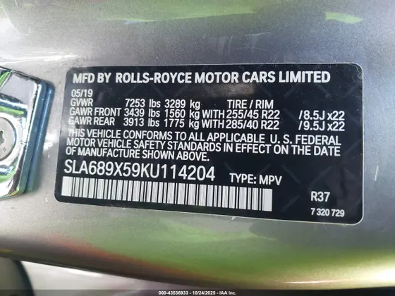 2019 Rolls-Royce Cullinan