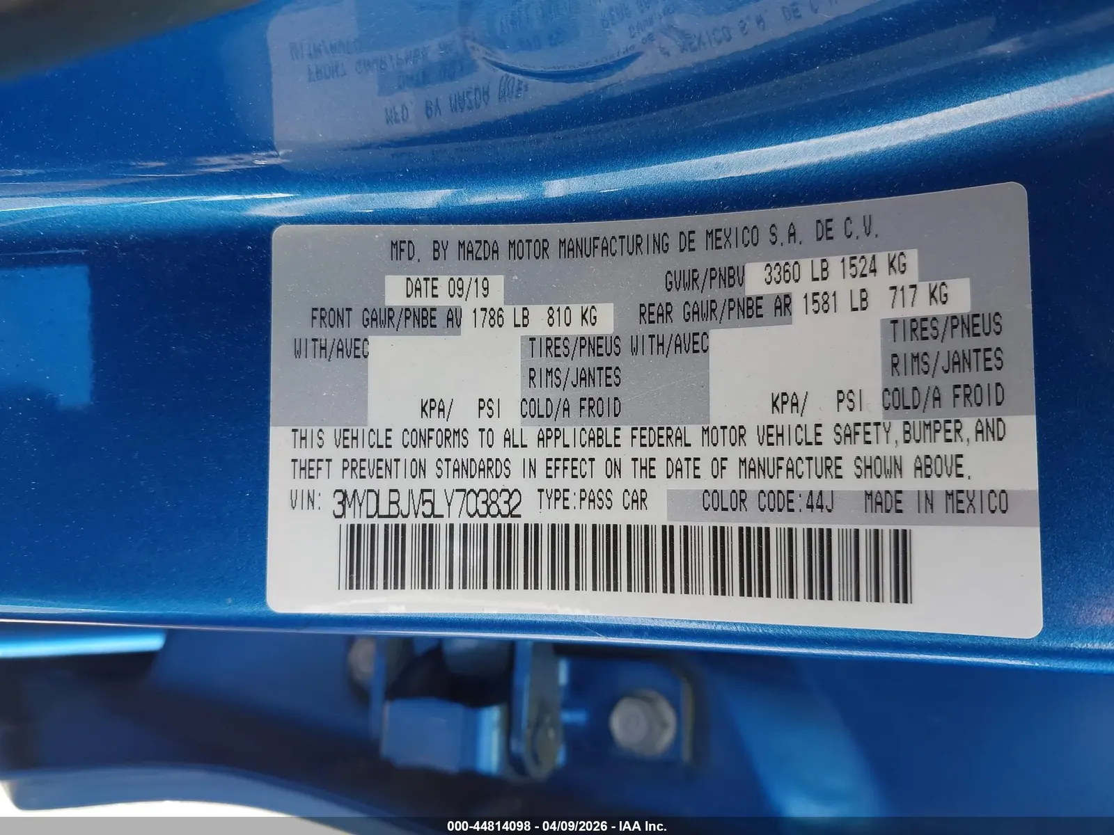 2020 Toyota Yaris Hatchback XLE