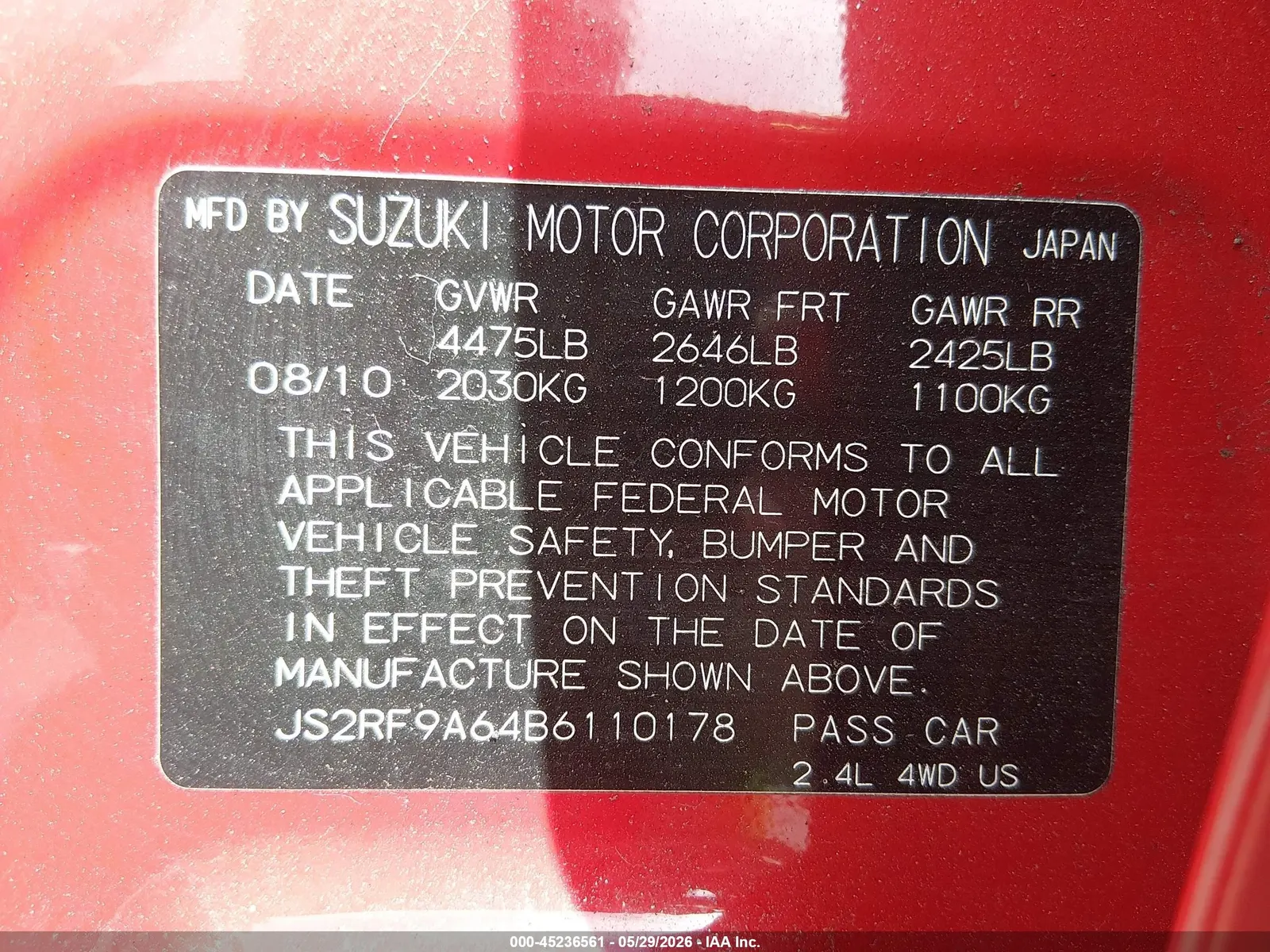 2011 Suzuki Kizashi GTS Sport