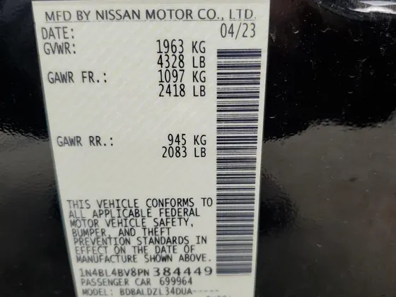 2023 Nissan Altima 2.5 S