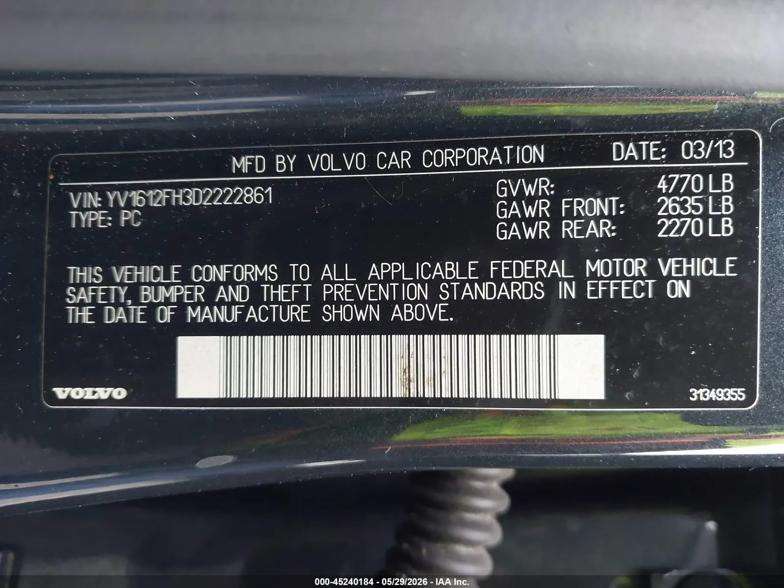 2013 Volvo S60 T5