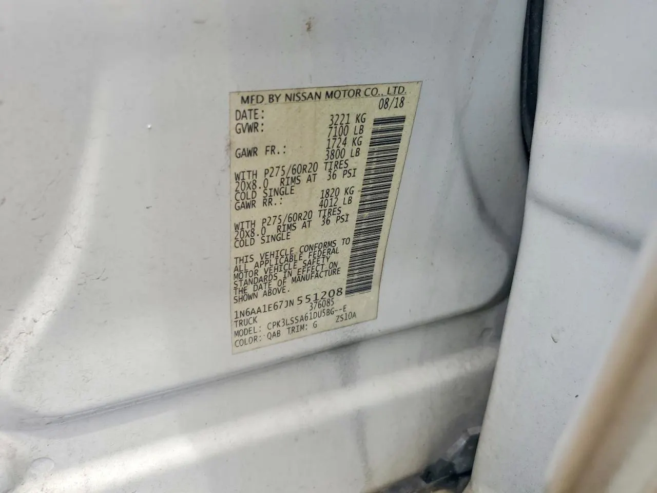 2018 Nissan Titan SL