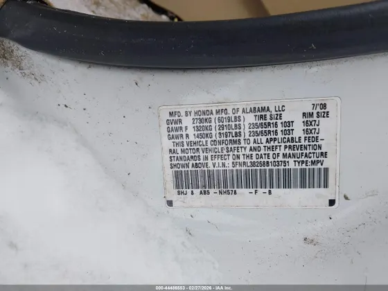 2008 Honda Odyssey LX