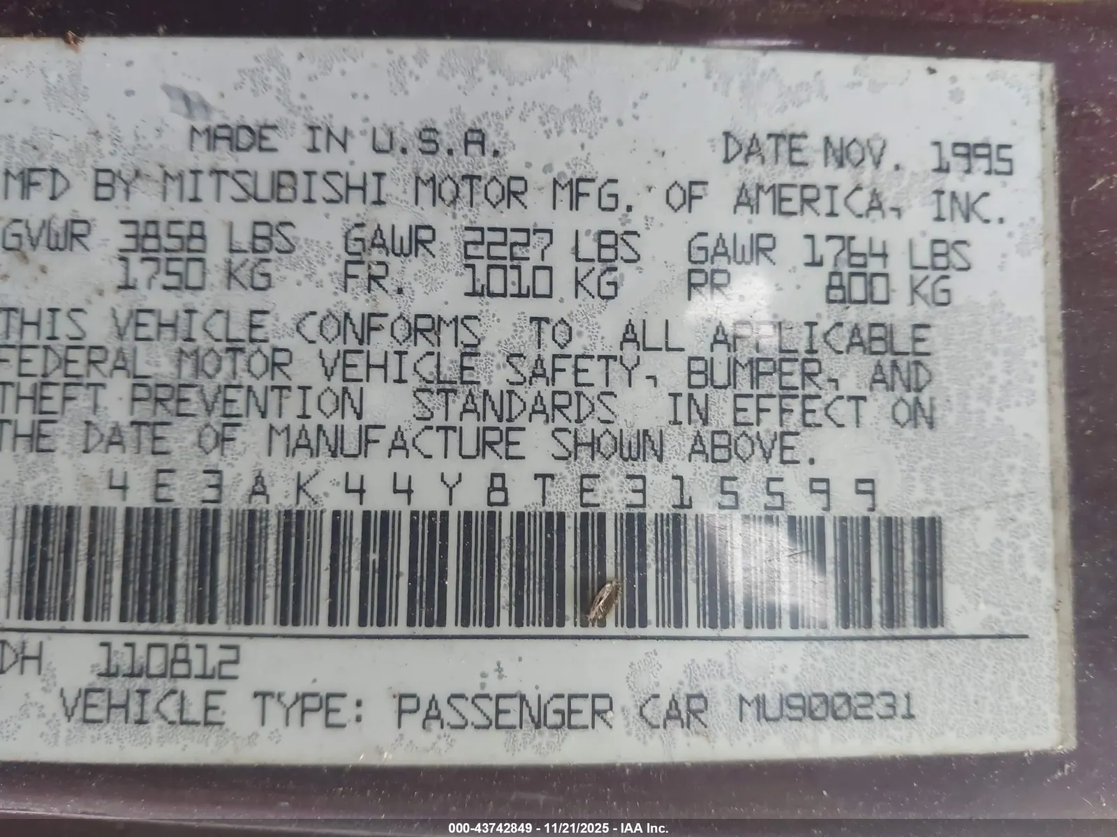 1996 Eagle TALON ESI