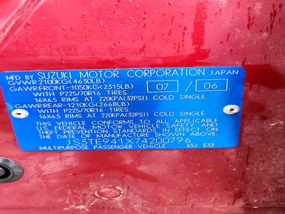 2007 Suzuki Grand Vitara