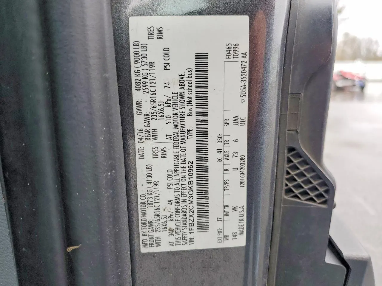 2016 Ford Transit Wagon XLT