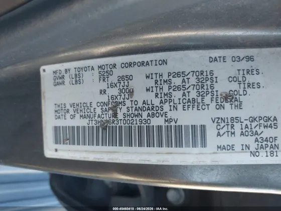 1996 Toyota 4Runner SR5