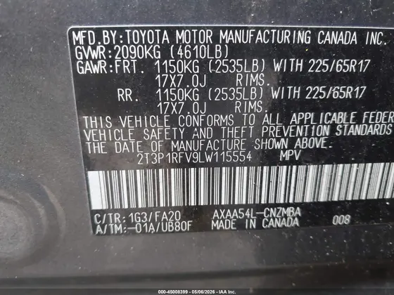 2020 Toyota RAV4 XLE