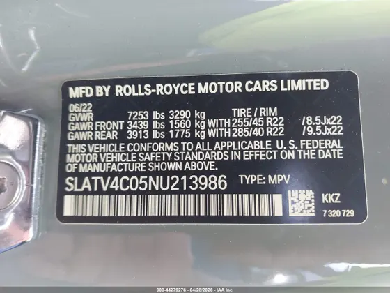 2022 Rolls-Royce Cullinan