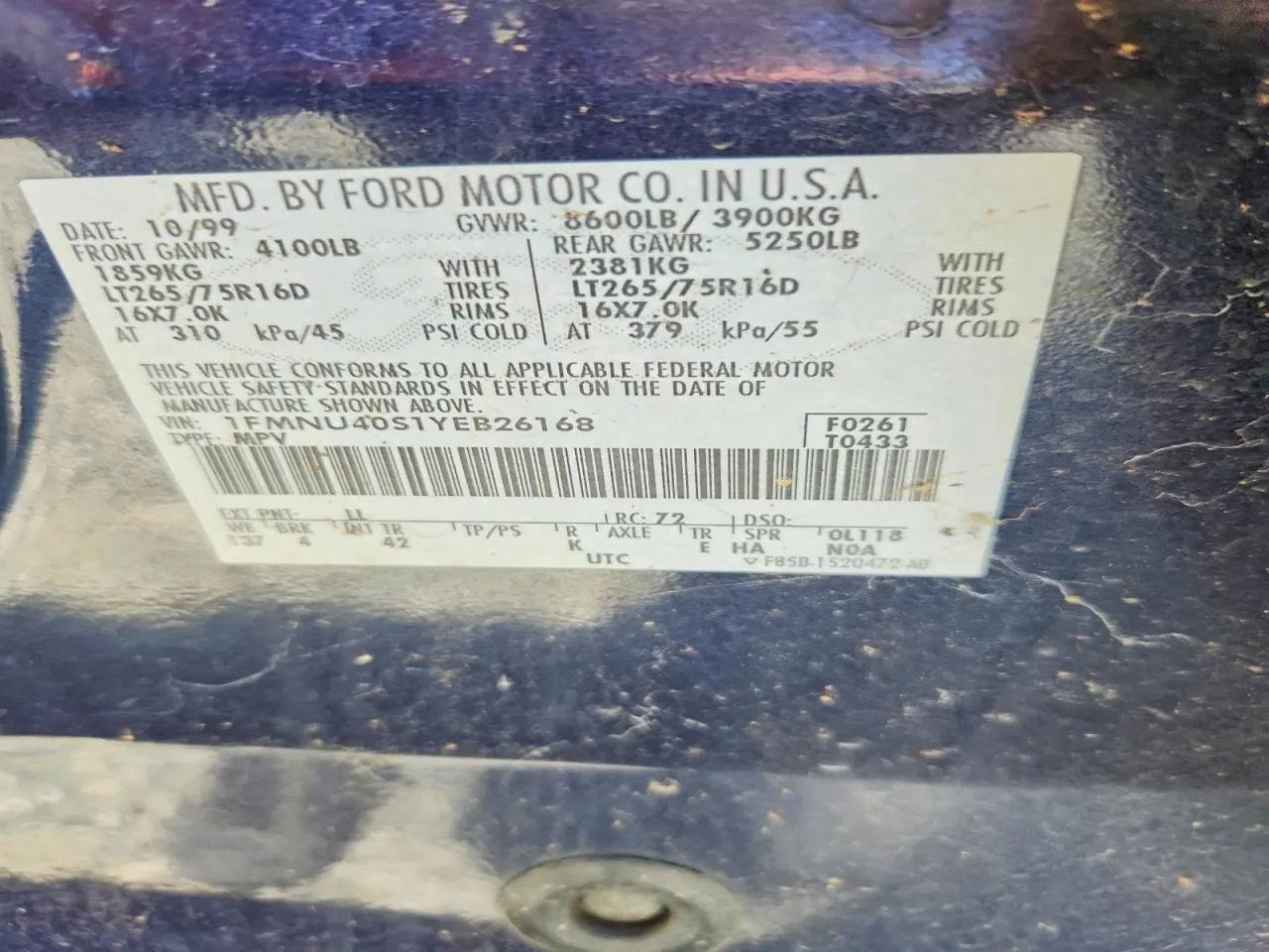 2000 Ford Excursion XLT