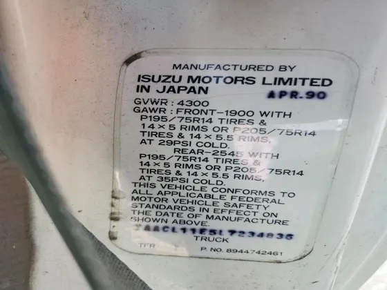1990 Isuzu Pickup S
