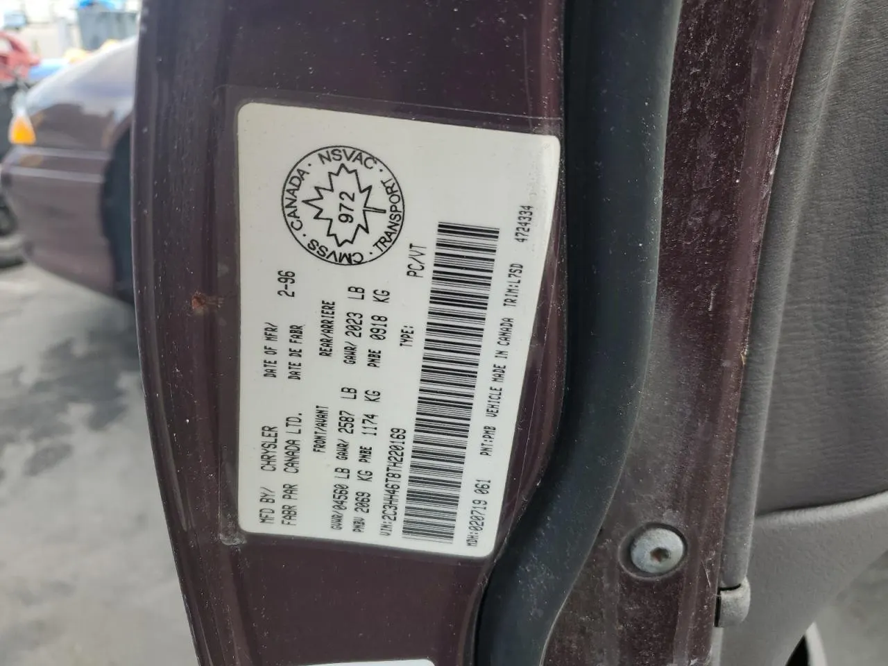 1996 Chrysler INTREPID