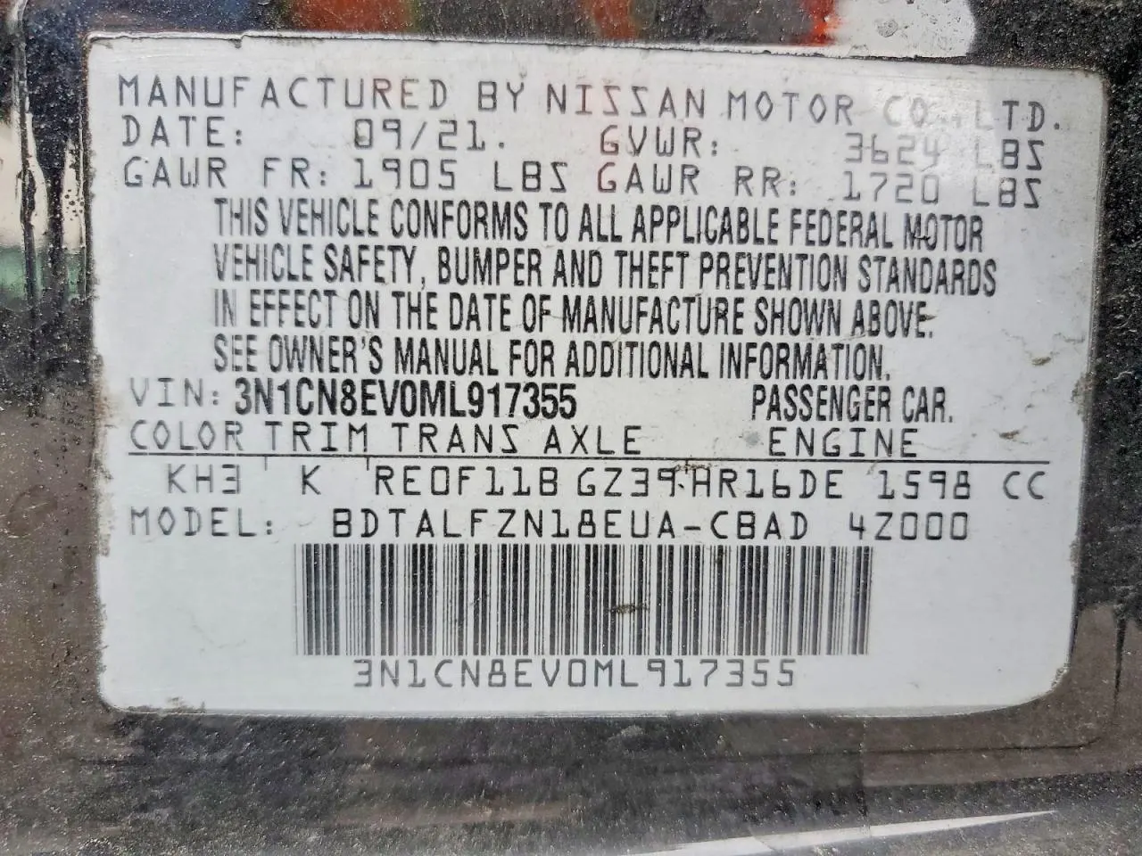 2021 Nissan Versa SV