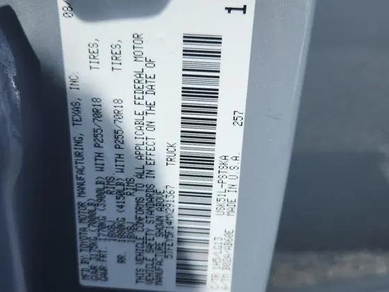 2021 Toyota Tundra 2WD SR5